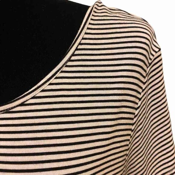 Old Navy Black and White Short Sleeve T-Shirt Dress Sz L - Picture 5 of 11